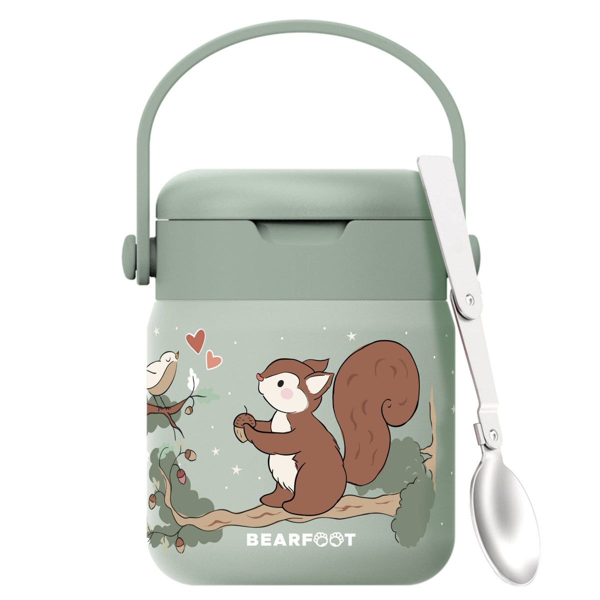 Thermobehälter Kinder Edelstahl - Eichhörnchen Sabei BEARFOOT      NATURKINDCHEN