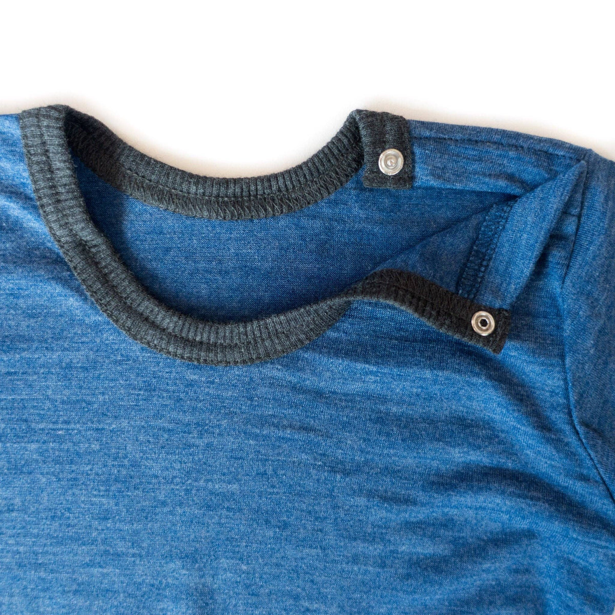 Body royal blau uni, Merinowolle & Seide (bio/GOTS): 74-80 Glückskind      NATURKINDCHEN