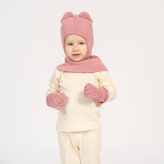 Strickhandschuhe aus Merinowolle für Kinder: Bonbon-Rosa / 1-3J menique      NATURKINDCHEN