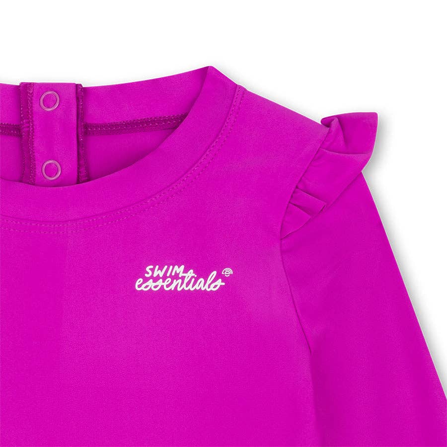 UV-Schwimm-T-Shirt, langärmlig – Lila – Wild Fuchsia: 98/104 Swim Essentials      NATURKINDCHEN