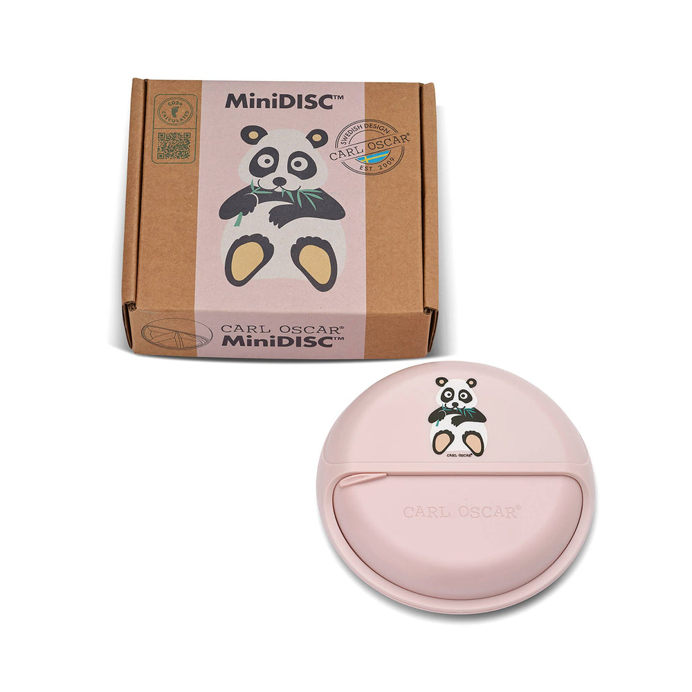 MiniDISC™ Pink Panda – praktischer Snackspender zum Drehen