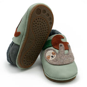 Barfußschuhe AMIGO Motiv Faultier: Mint / 20/21 Orangenkinder®      NATURKINDCHEN