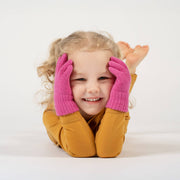 Strickhandschuhe aus Merinowolle und Cashmere für Kinder: Helles Grau / 5 - 7 Jahre menique      NATURKINDCHEN
