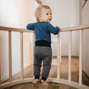 Hose fels, Merinowolle & Seide (bio/GOTS): 50-56 Glückskind      NATURKINDCHEN