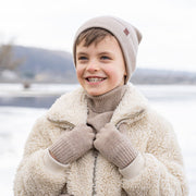 Strickmütze für Kinder aus Merino und Cashmere: Dunkelgrau / 3-10 Jahre menique      NATURKINDCHEN