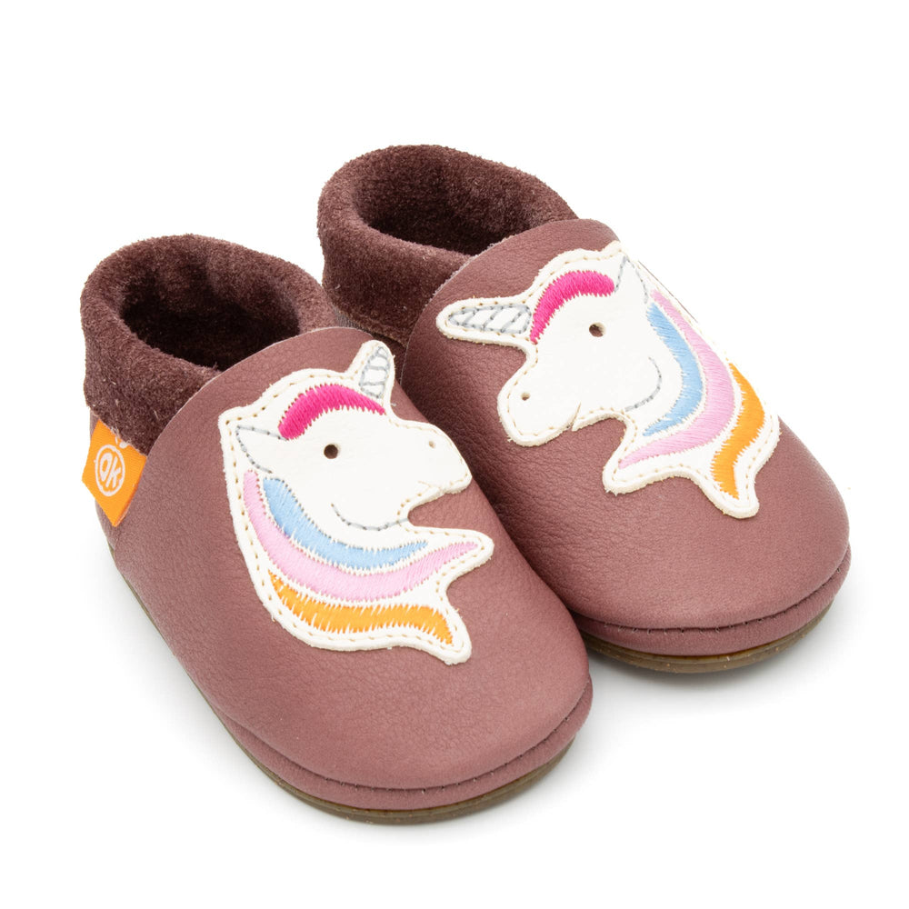 Barfußschuhe AMIGO Motiv Einhorn: Lila / 22/23