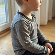 Shirt fels, Merinowolle & Seide (bio/GOTS): 98-104 Glückskind      NATURKINDCHEN