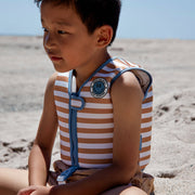 Schwimmweste - Braun/Weiß - Softlines: 2/3 Years Swim Essentials      NATURKINDCHEN