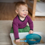 Body zwetschke uni, Merinowolle & Seide (bio/GOTS): 86-92 Glückskind      NATURKINDCHEN