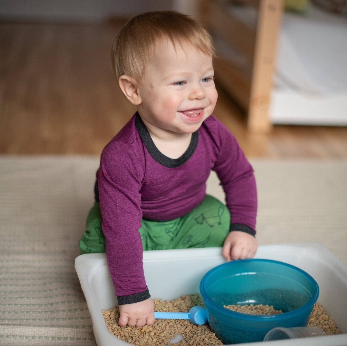 Body zwetschke uni, Merinowolle & Seide (bio/GOTS): 86-92 Glückskind      NATURKINDCHEN