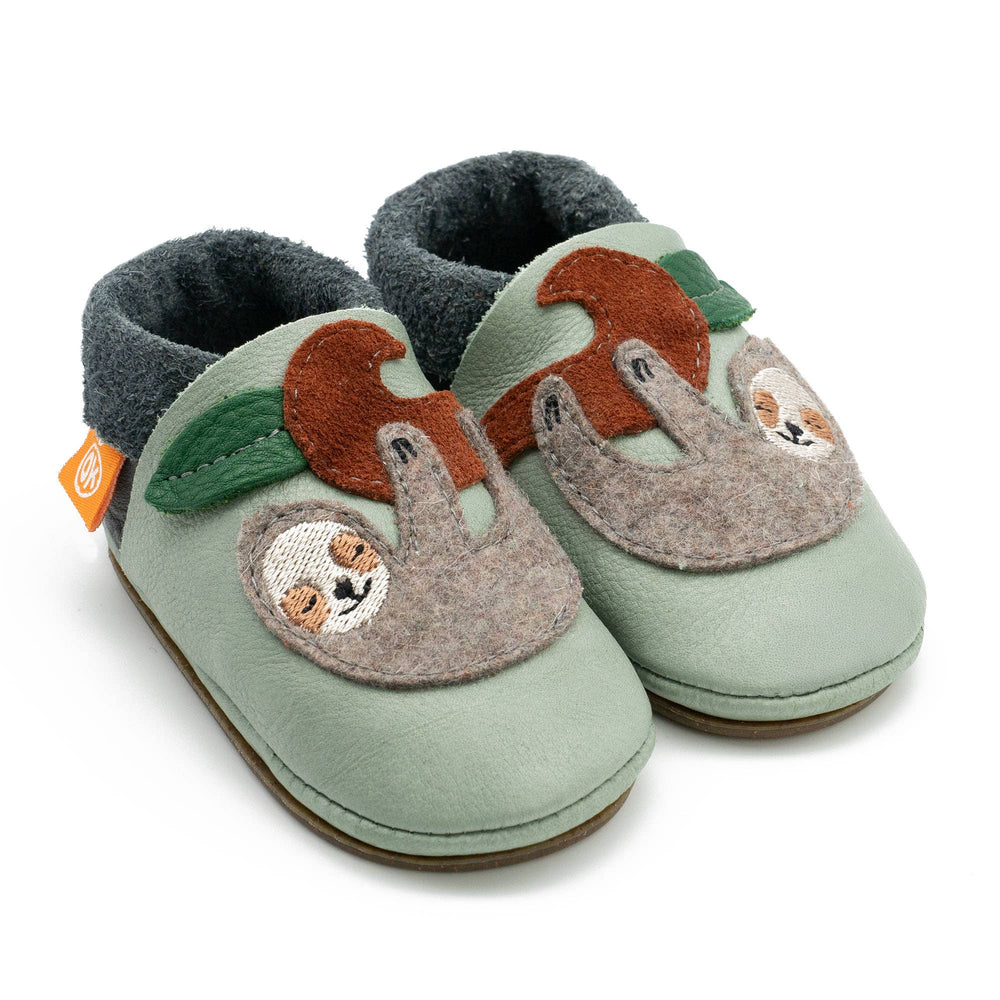 Barfußschuhe AMIGO Motiv Faultier: Mint / 24/25
