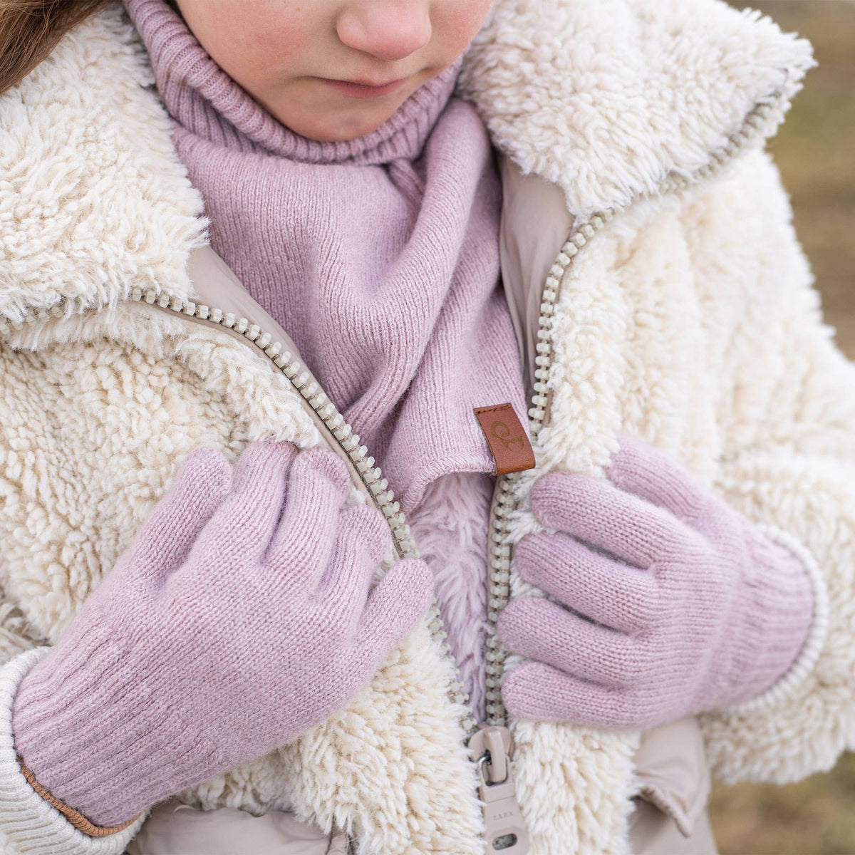 Dickie Halswärmer für Kinder aus Merino und Cashmere: Dunkelgrau / 3-10 Jahre menique      NATURKINDCHEN